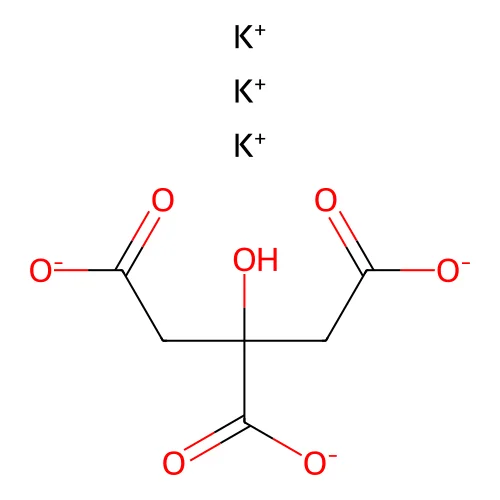 Tripotassium citrate structure
