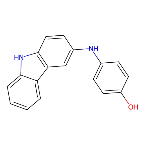Phenol, 4-(9H-carbazol-3-ylamino)- structure