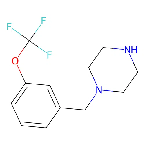1-[3-(Trifluoromethoxy)benzyl]piperazine structure