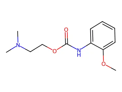 2-(Dimethylamino)ethyl N-(2-methoxyphenyl)carbamate structure