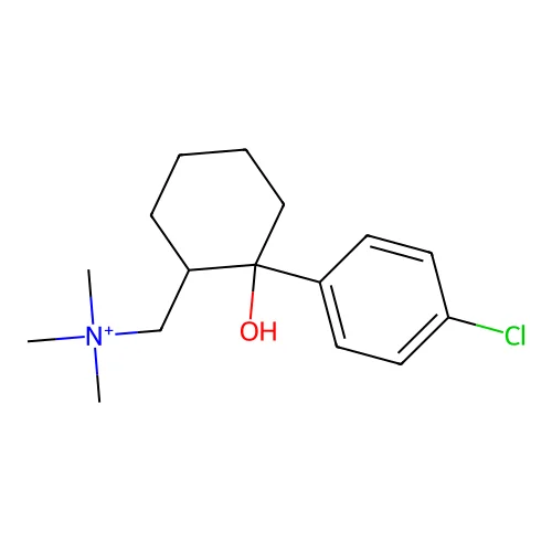 [2-(4-Chlorophenyl)-2-hydroxycyclohexyl]methyl-trimethylazanium structure