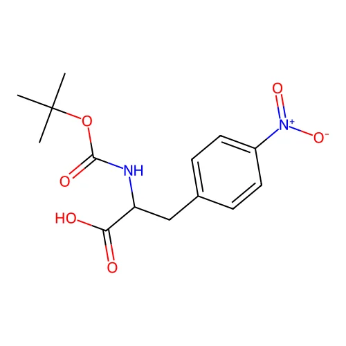 2-tert-Butoxycarbonylamino-3-(4-nitro-phenyl)-propionic acid structure