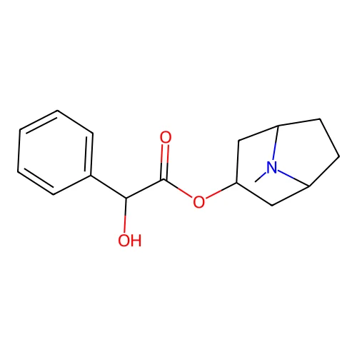 (8-Methyl-8-Azabicyclo(3.2.1)Octan-3-Yl) 2-Hydroxy-2-Phenylacetate structure