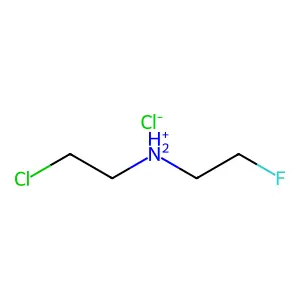 2-Chloro-N-(2-fluoroethyl)ethan-1-amine--hydrogen chloride (1/1) structure