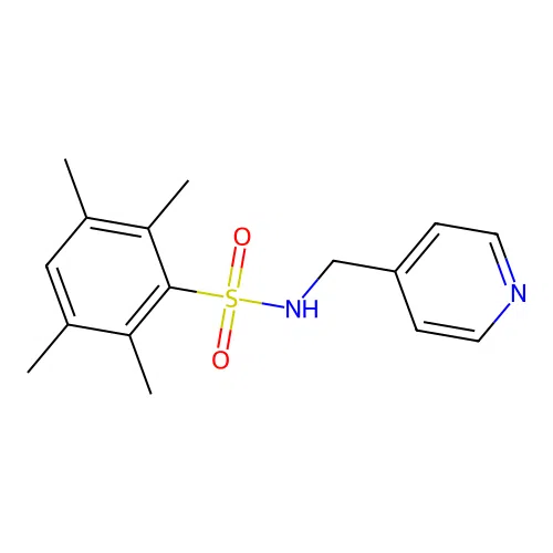 2,3,5,6-Tetramethyl-N-pyridin-4-ylmethyl-benzenesulfonamide structure