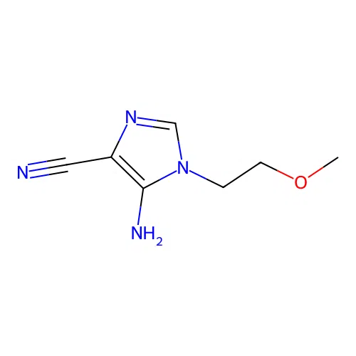 5-Amino-1-(2-methoxyethyl)-1H-imidazole-4-carbonitrile structure