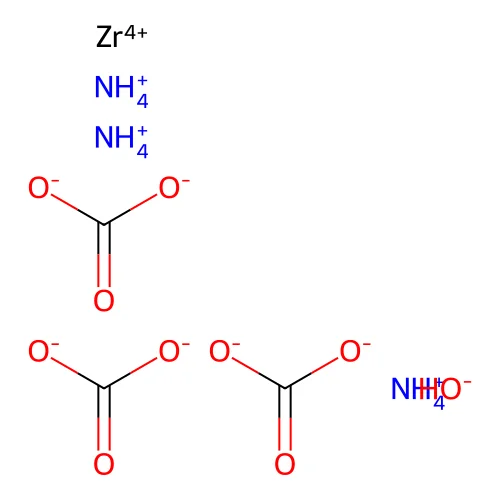 Ammonium zirconyl carbonate structure