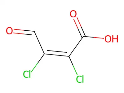 2,3-Dichloro-4-oxo-but-2-enoic acid structure