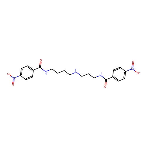 N(1),N(10)-Bis(4-nitrobenzoyl)spermidine structure