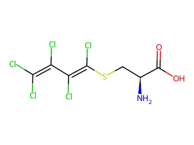 S-(pentachlorobutadienyl)-l-cysteine structure