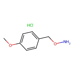 O-((4-methoxyphenyl)methyl)hydroxylamine hydrochloride structure