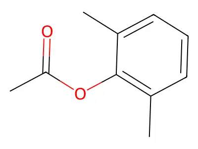Phenol, 2,6-dimethyl-, 1-acetate structure