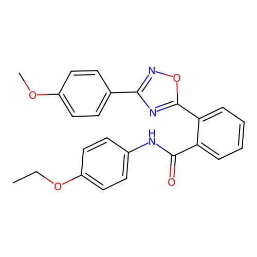 N-(4-ethoxyphenyl)-2-[3-(4-methoxyphenyl)-1,2,4-oxadiazol-5-yl]benzamide structure