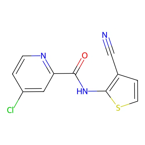 4-Chloro-N-(3-cyanothiophen-2-yl)picolinamide structure