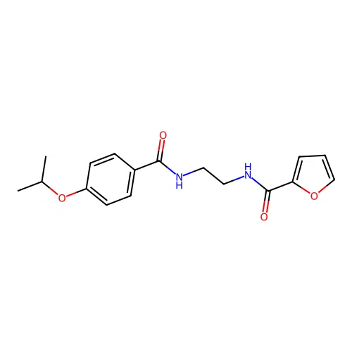 N-{2-[(4-isopropoxybenzoyl)amino]ethyl}-2-furamide structure