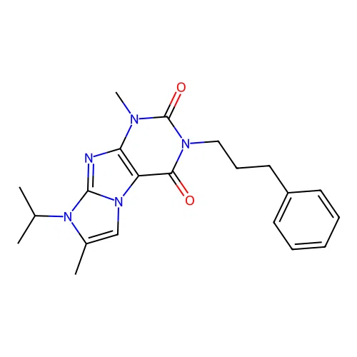 4,7-Dimethyl-2-(3-phenylpropyl)-6-propan-2-ylpurino[7,8-a]imidazole-1,3-dione structure