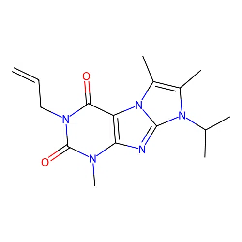4,7,8-Trimethyl-6-propan-2-yl-2-prop-2-enylpurino[7,8-a]imidazole-1,3-dione structure