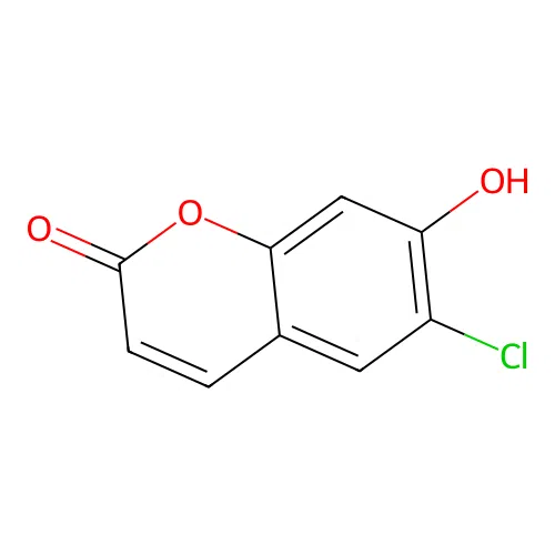 6-Chloro-7-hydroxy coumarin structure