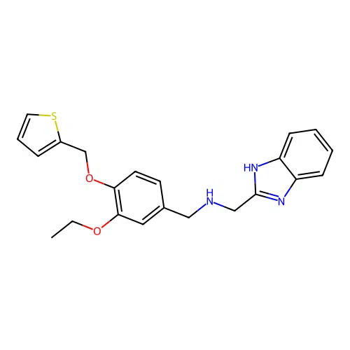[(1h-1,3-benzodiazol-2-yl)methyl]({3-ethoxy-4-[(thiophen-2-yl)methoxy]phenyl}methyl)amine structure