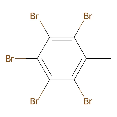 Pentabromotoluene structure