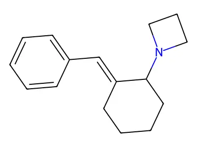 1-(2-Benzylidenecyclohexyl)azetidine structure