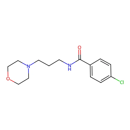 4-Chloro-N-(3-(4-morpholinyl)propyl)benzamide structure