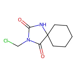 3-(Chloromethyl)-2-hydroxy-1,3-diazaspiro(4.5)dec-1-en-4-one structure