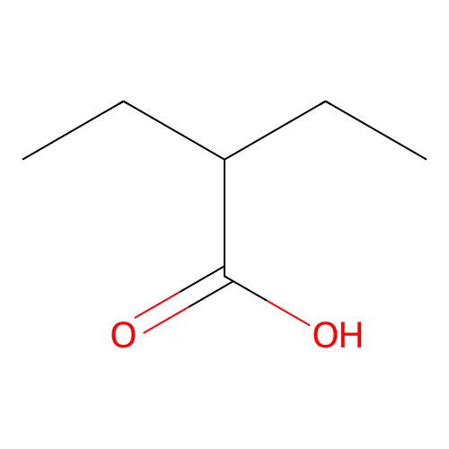 2-Ethylbutyric acid structure