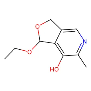 1-Ethoxy-6-methyl-1,3-dihydrofuro[3,4-c]pyridin-7-ol structure