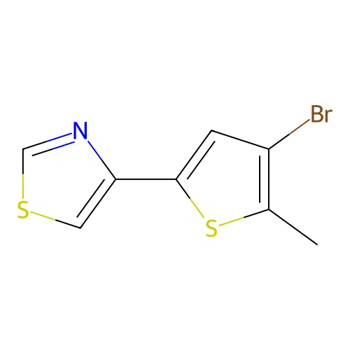 4-(4-Bromo-5-methyl-2-thienyl)-1,3-thiazole structure