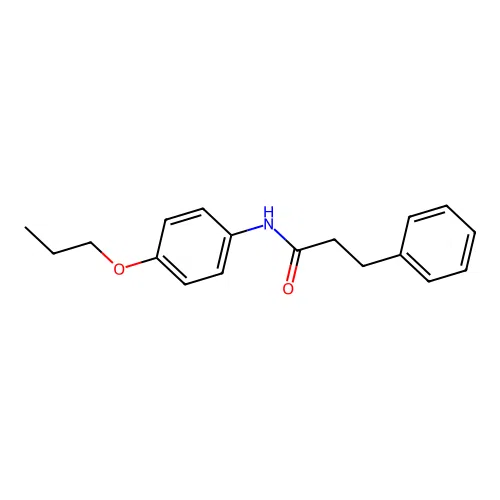 3-phenyl-N-(4-propoxyphenyl)propanamide structure