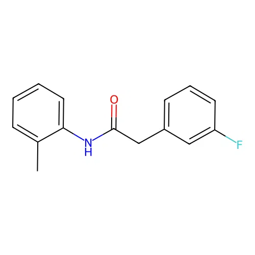 2-(3-fluorophenyl)-N-(2-methylphenyl)acetamide structure