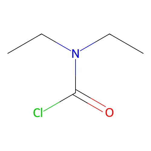Diethylcarbamoyl chloride structure