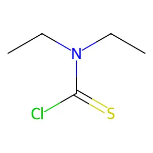 Diethylthiocarbamoyl chloride structure