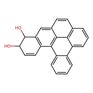 Dibenzo(a,l)pyrene 11,12-dihydrodiol structure