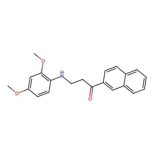 3-(2,4-Dimethoxyanilino)-1-(2-naphthyl)-1-propanone structure