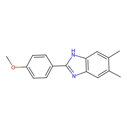 2-(4-Methoxyphenyl)-5,6-dimethyl-1H-benzo[d]imidazole structure