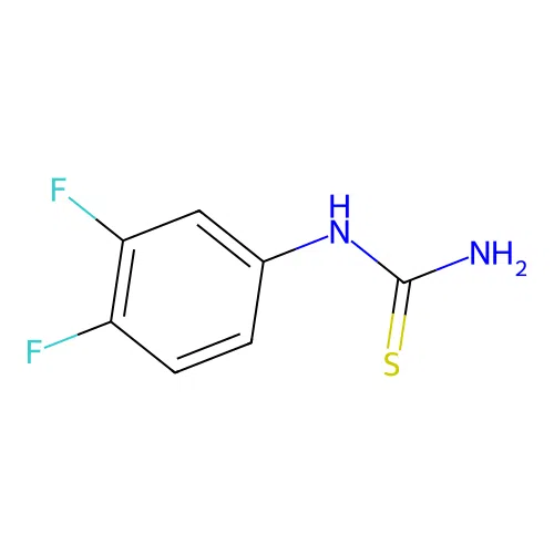 (3,4-Difluorophenyl)thiourea structure