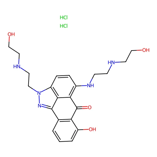 Losoxantrone hydrochloride (1:2) structure