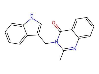 4(3H)-Quinazolinone, 3-(1H-indol-3-ylmethyl)-2-methyl- structure