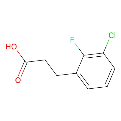 3-(3-Chloro-2-fluorophenyl)propanoic acid structure