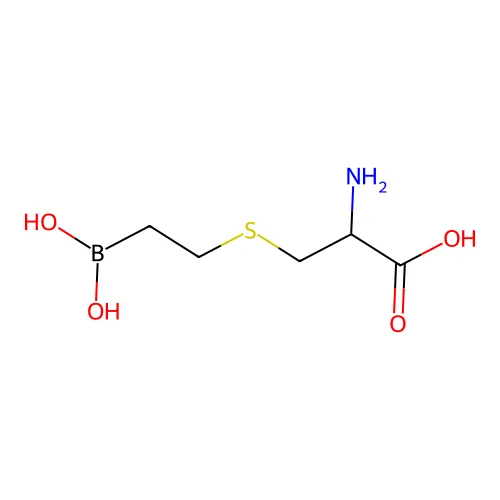 2-Amino-3-(2-boronoethylsulfanyl)propanoic acid structure
