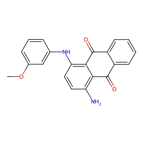 9,10-Anthracenedione, 1-amino-4-[(methoxyphenyl)amino]- structure
