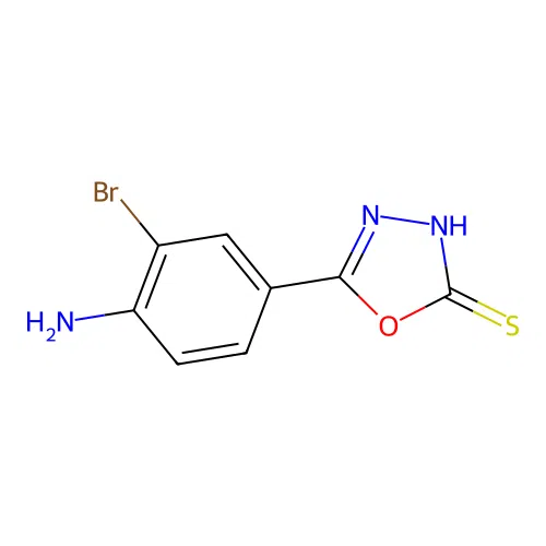 5-(4-Amino-3-bromophenyl)-1,3,4-oxadiazole-2-thiol structure