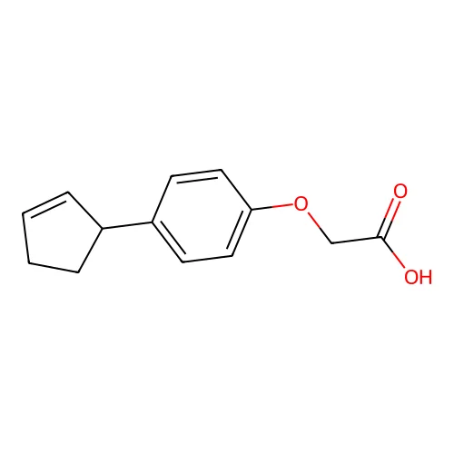 Acetic acid, (4-(2-cyclopenten-1-yl)phenoxy)- structure