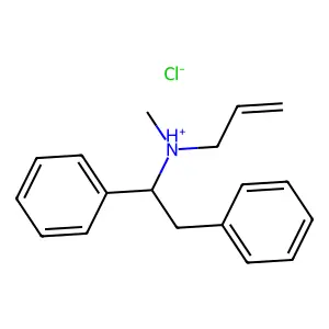 Allylamine, N-(1,2-diphenylethyl)-N-methyl-, hydrochloride, (+-)- structure