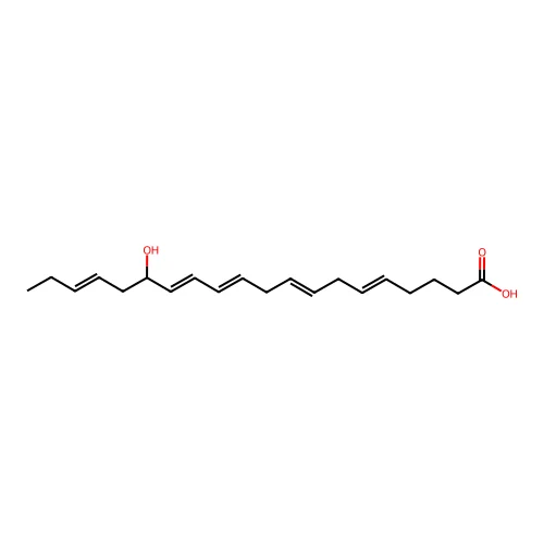 15-Hydroxy-5,8,11,13,17-eicosapentaenoic acid structure