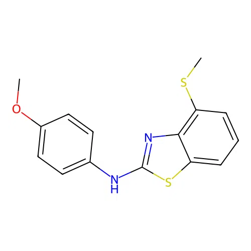 N-(4-methoxyphenyl)-4-(methylthio)benzo[d]thiazol-2-amine structure