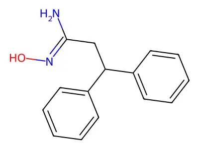 N-Hydroxy-3,3-diphenylpropionamidine structure