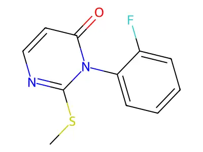 4(3H)-Pyrimidinone, 3-(2-fluorophenyl)-2-(methylthio)- structure